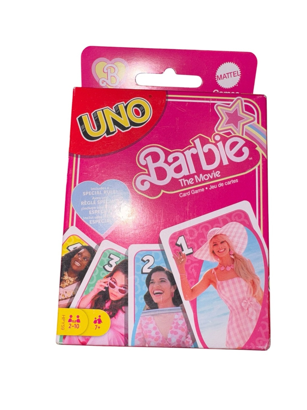Barbie UNO Card Game - Bright Pink Packaging